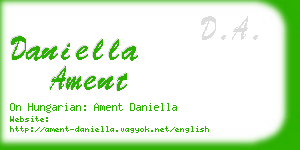 daniella ament business card